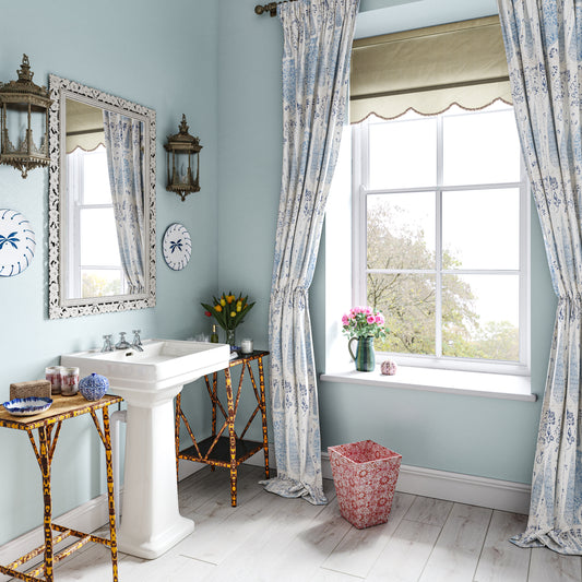 Vasari China Blue Fabric